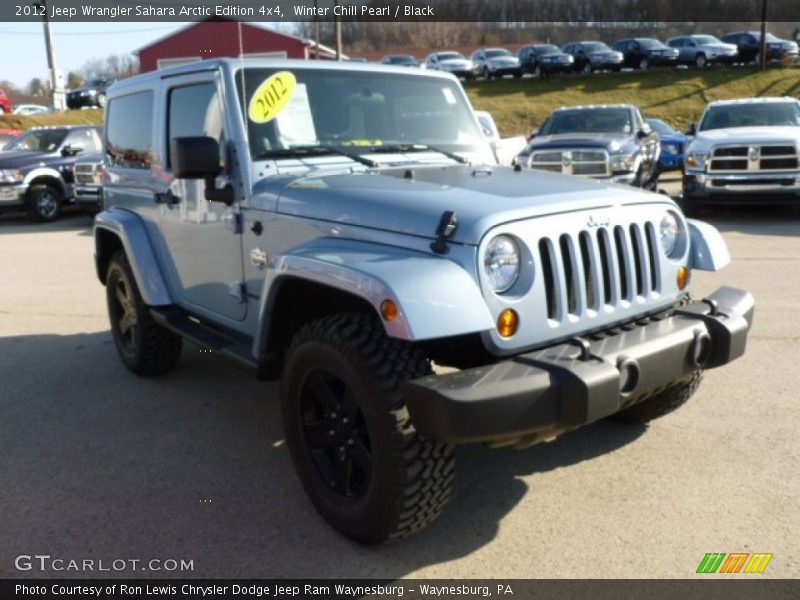 Winter Chill Pearl / Black 2012 Jeep Wrangler Sahara Arctic Edition 4x4