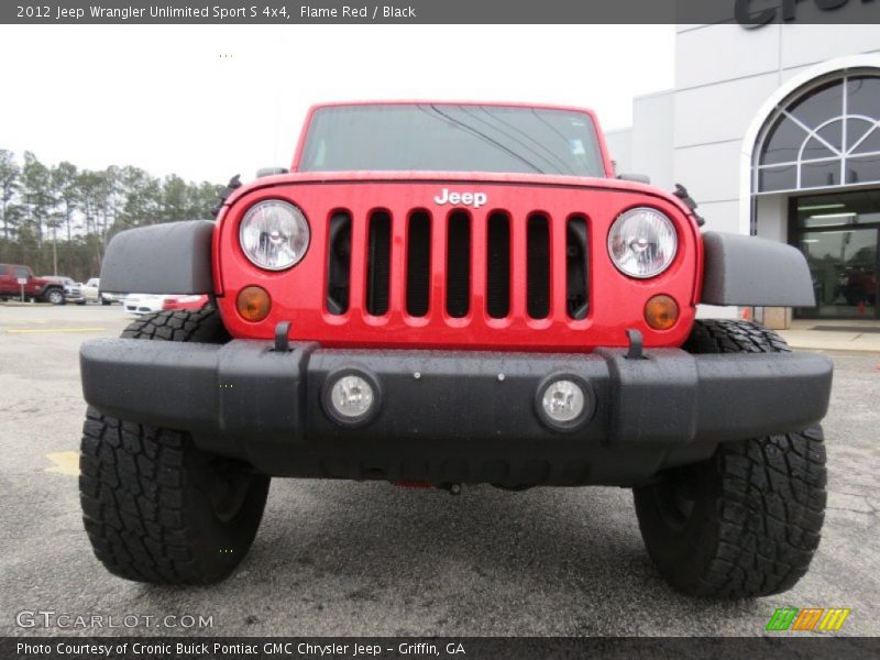 Flame Red / Black 2012 Jeep Wrangler Unlimited Sport S 4x4