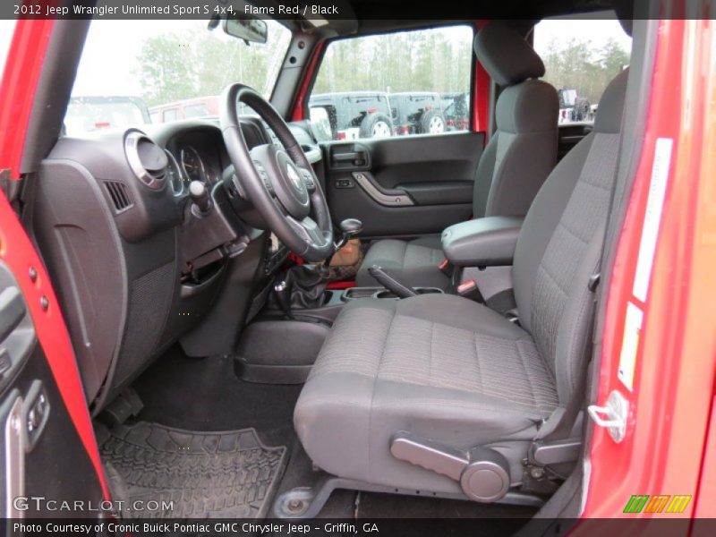 Flame Red / Black 2012 Jeep Wrangler Unlimited Sport S 4x4