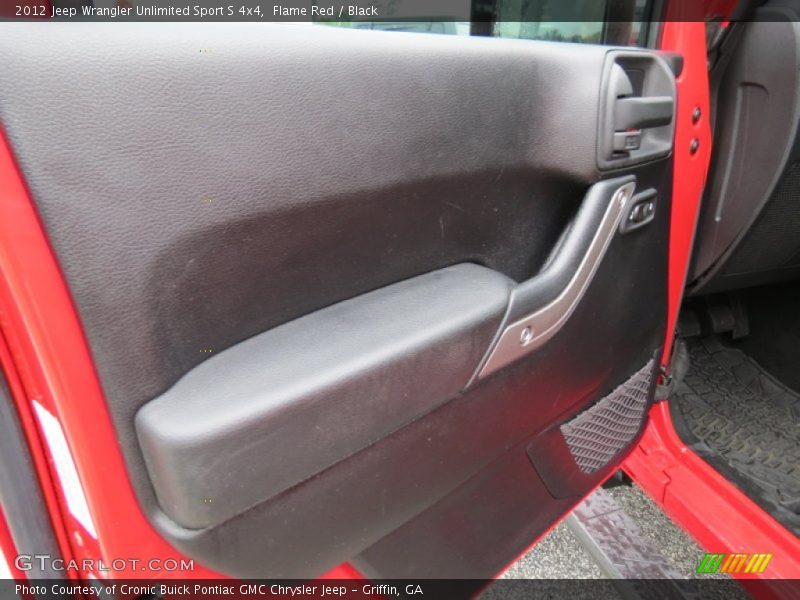 Flame Red / Black 2012 Jeep Wrangler Unlimited Sport S 4x4