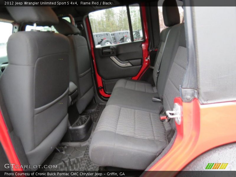 Flame Red / Black 2012 Jeep Wrangler Unlimited Sport S 4x4