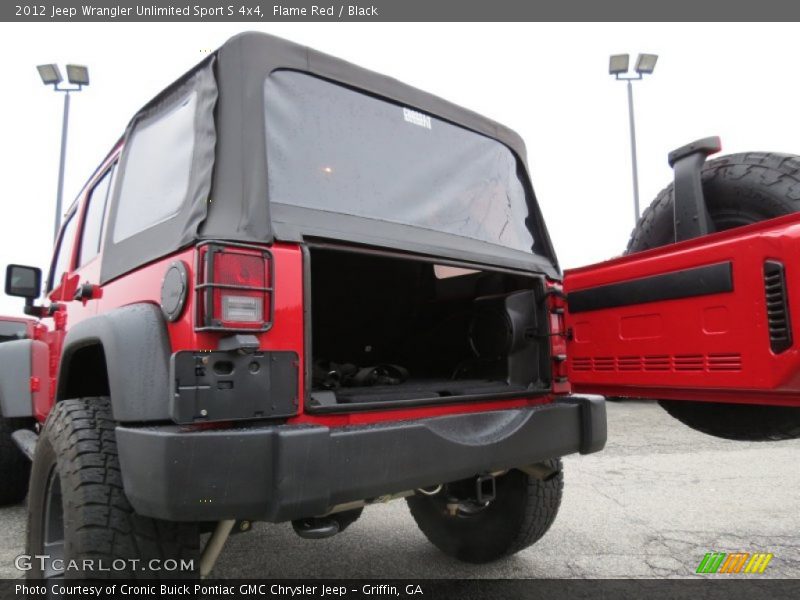 Flame Red / Black 2012 Jeep Wrangler Unlimited Sport S 4x4