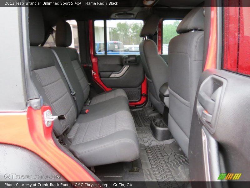 Flame Red / Black 2012 Jeep Wrangler Unlimited Sport S 4x4