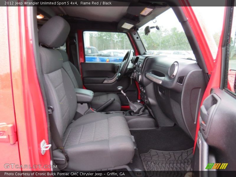 Flame Red / Black 2012 Jeep Wrangler Unlimited Sport S 4x4