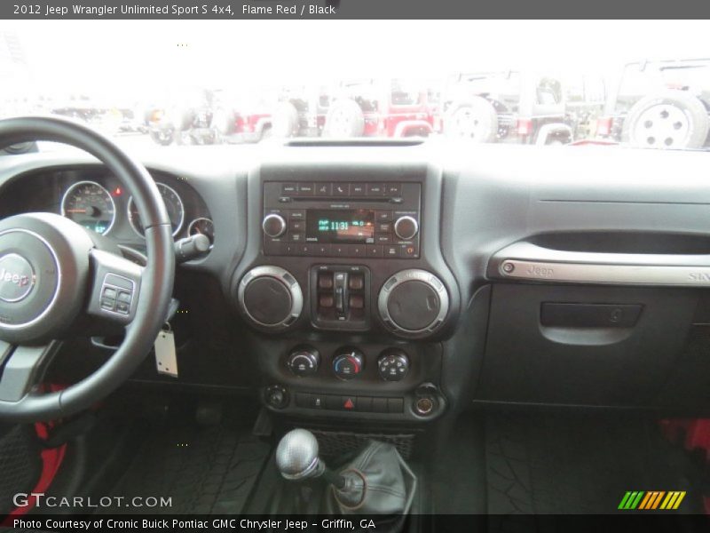 Flame Red / Black 2012 Jeep Wrangler Unlimited Sport S 4x4