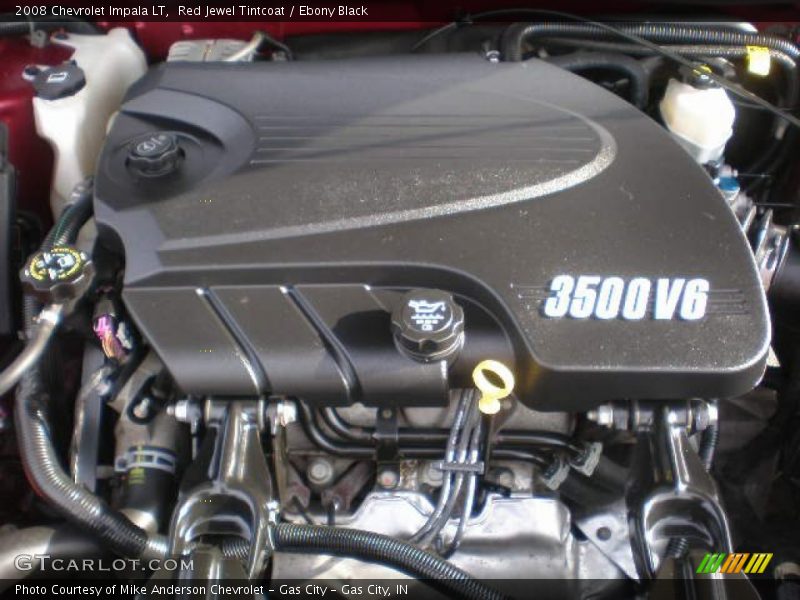 Red Jewel Tintcoat / Ebony Black 2008 Chevrolet Impala LT