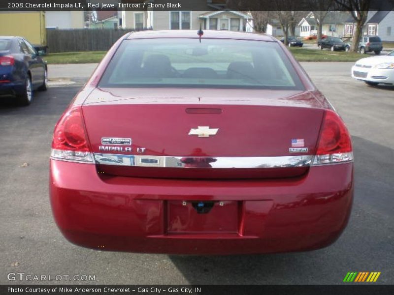 Red Jewel Tintcoat / Ebony Black 2008 Chevrolet Impala LT