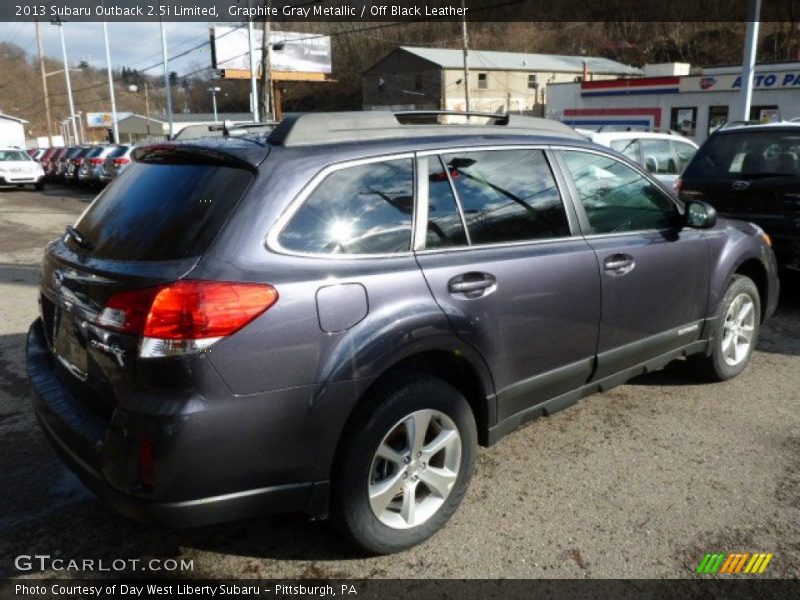 Graphite Gray Metallic / Off Black Leather 2013 Subaru Outback 2.5i Limited