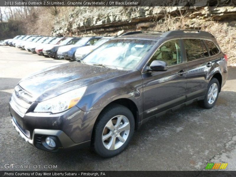 Graphite Gray Metallic / Off Black Leather 2013 Subaru Outback 2.5i Limited