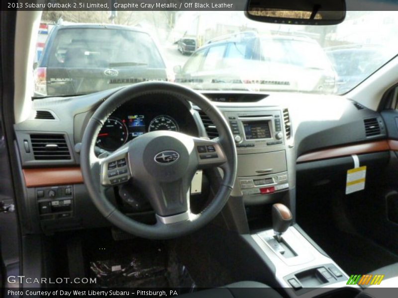 Graphite Gray Metallic / Off Black Leather 2013 Subaru Outback 2.5i Limited