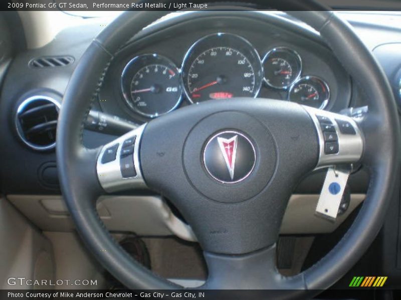 Performance Red Metallic / Light Taupe 2009 Pontiac G6 GT Sedan