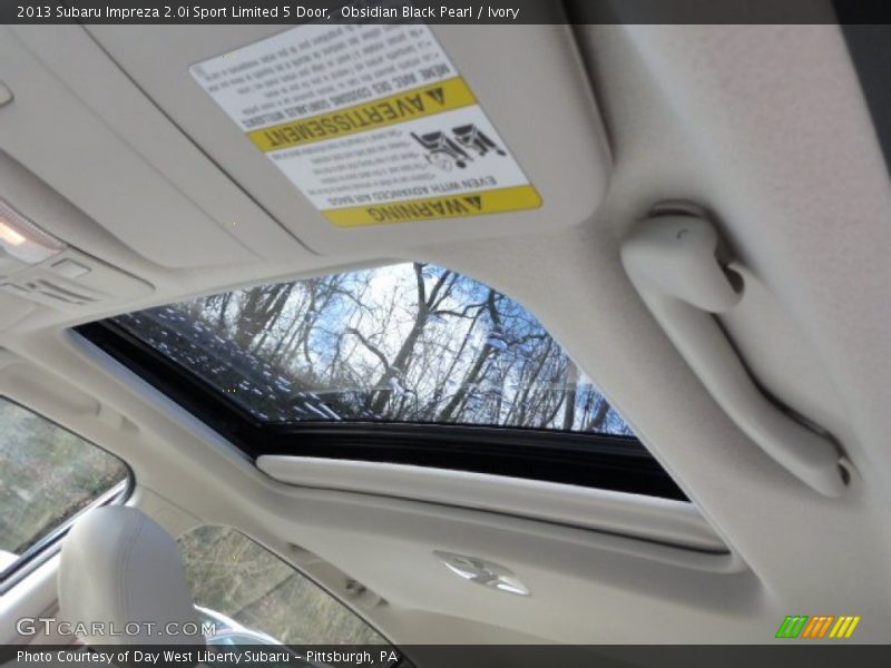 Obsidian Black Pearl / Ivory 2013 Subaru Impreza 2.0i Sport Limited 5 Door