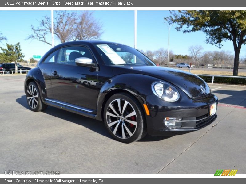 Deep Black Pearl Metallic / Titan Black 2012 Volkswagen Beetle Turbo