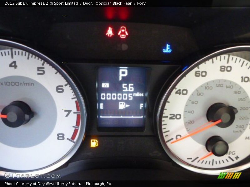 Obsidian Black Pearl / Ivory 2013 Subaru Impreza 2.0i Sport Limited 5 Door