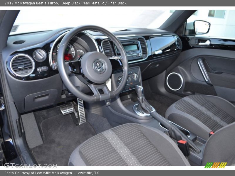 Deep Black Pearl Metallic / Titan Black 2012 Volkswagen Beetle Turbo