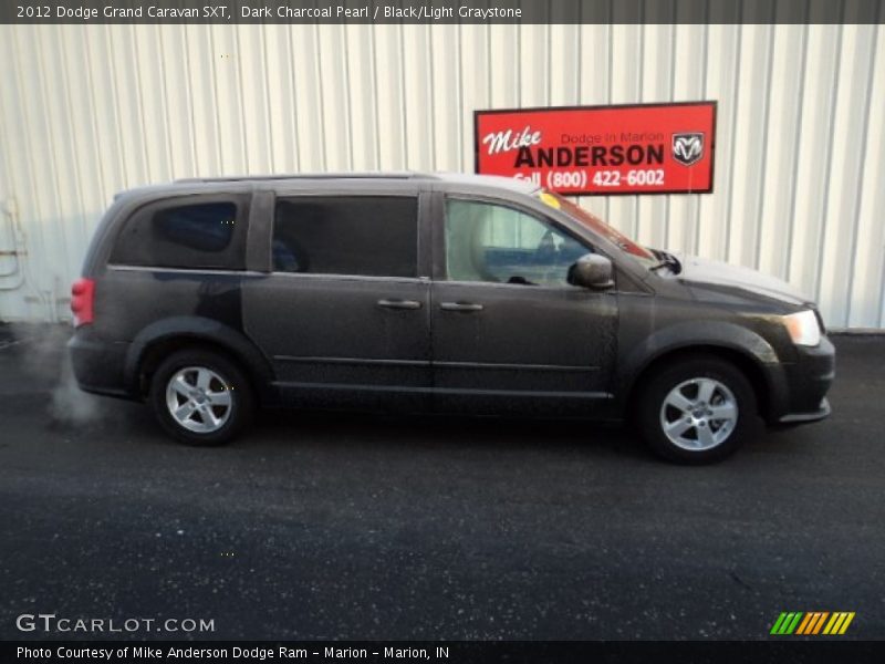 Dark Charcoal Pearl / Black/Light Graystone 2012 Dodge Grand Caravan SXT