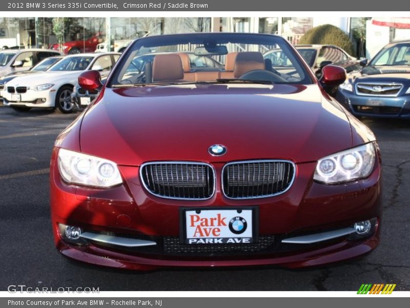 Crimson Red / Saddle Brown 2012 BMW 3 Series 335i Convertible