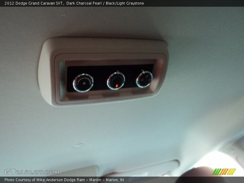 Dark Charcoal Pearl / Black/Light Graystone 2012 Dodge Grand Caravan SXT