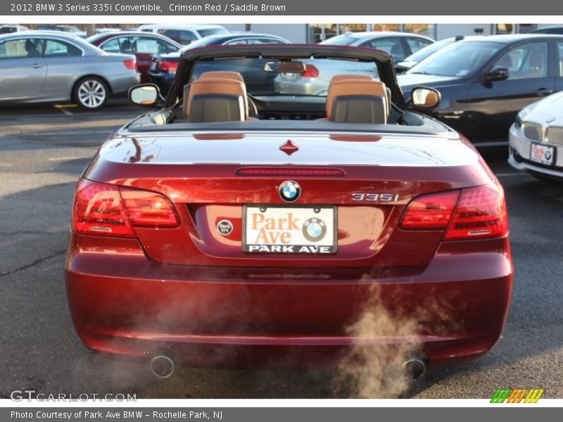 Crimson Red / Saddle Brown 2012 BMW 3 Series 335i Convertible