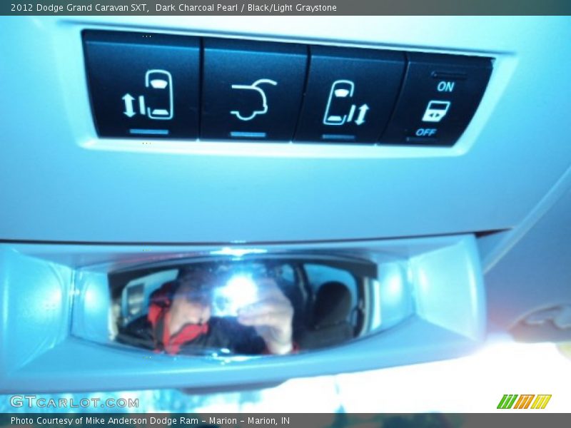 Dark Charcoal Pearl / Black/Light Graystone 2012 Dodge Grand Caravan SXT