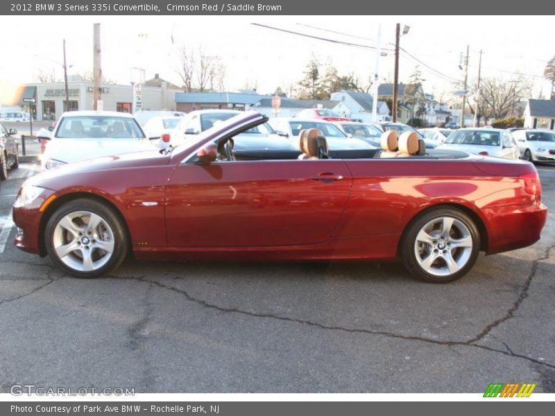 Crimson Red / Saddle Brown 2012 BMW 3 Series 335i Convertible