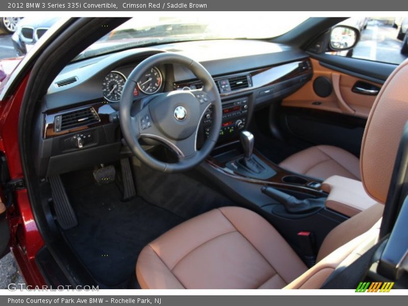 Crimson Red / Saddle Brown 2012 BMW 3 Series 335i Convertible