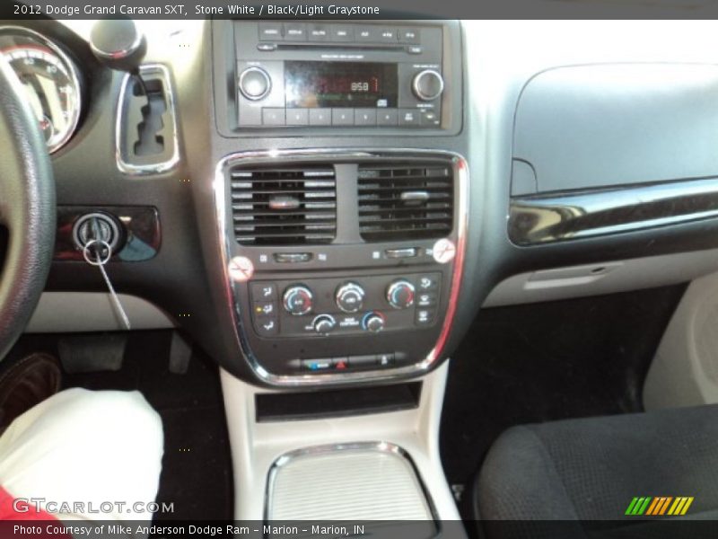 Stone White / Black/Light Graystone 2012 Dodge Grand Caravan SXT