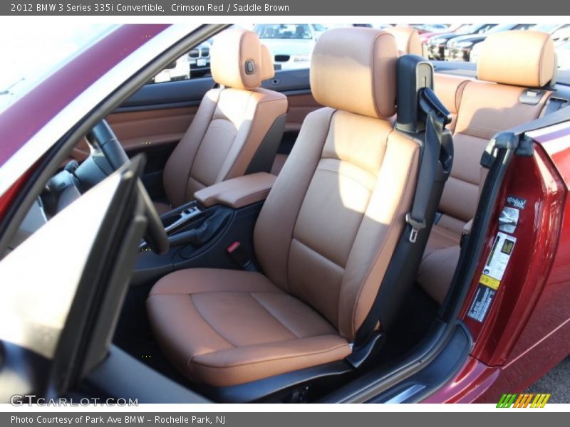Crimson Red / Saddle Brown 2012 BMW 3 Series 335i Convertible