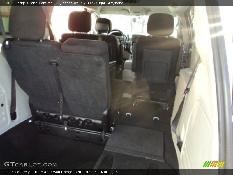 Stone White / Black/Light Graystone 2012 Dodge Grand Caravan SXT