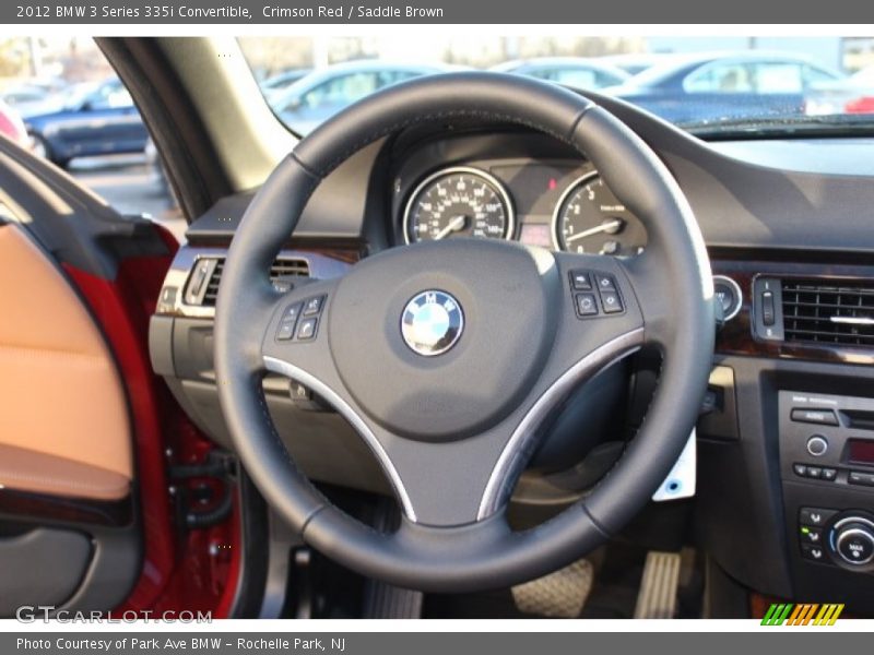 Crimson Red / Saddle Brown 2012 BMW 3 Series 335i Convertible