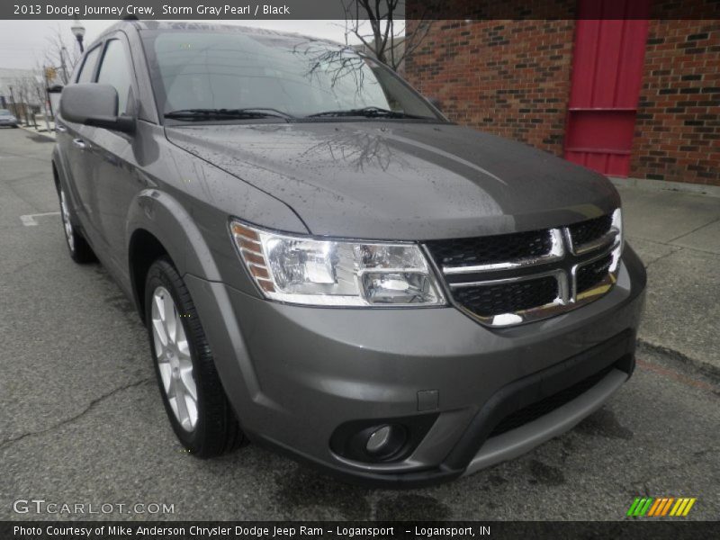 Storm Gray Pearl / Black 2013 Dodge Journey Crew