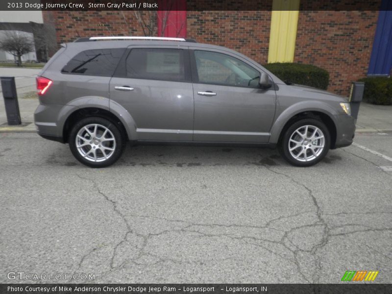 Storm Gray Pearl / Black 2013 Dodge Journey Crew