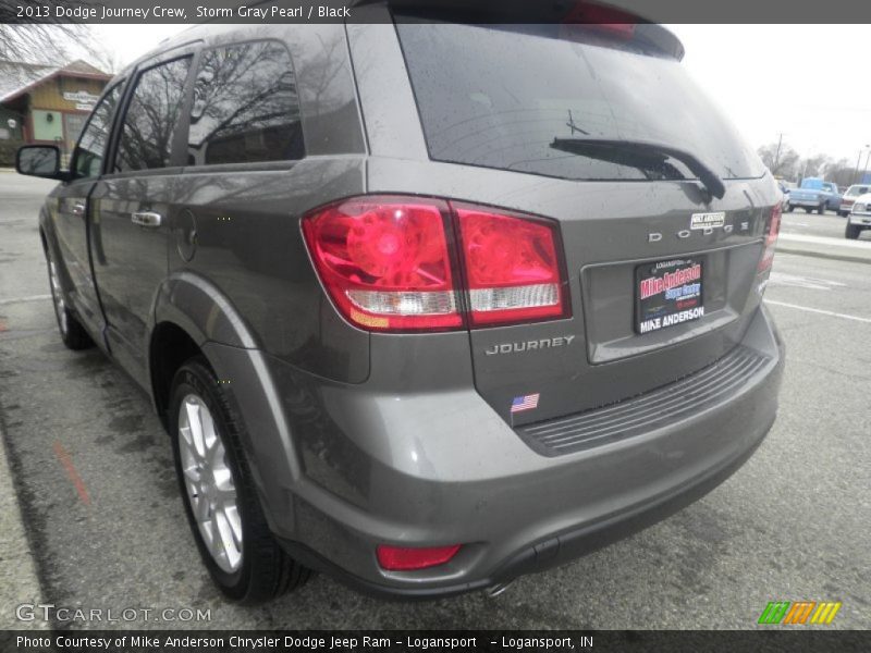 Storm Gray Pearl / Black 2013 Dodge Journey Crew