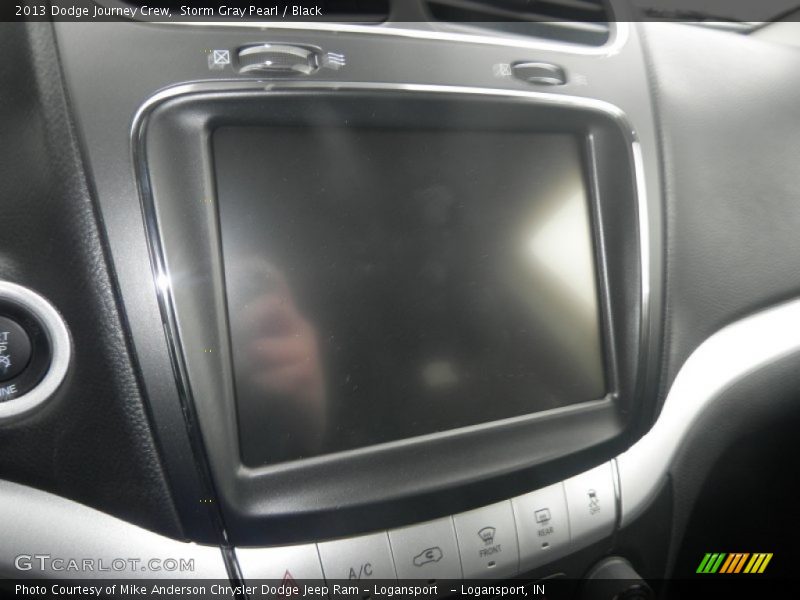Storm Gray Pearl / Black 2013 Dodge Journey Crew