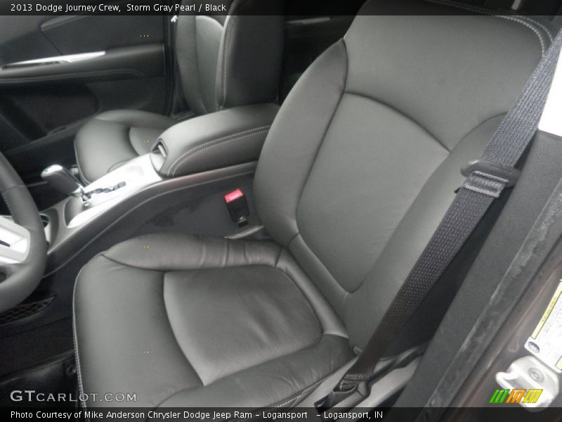 Storm Gray Pearl / Black 2013 Dodge Journey Crew