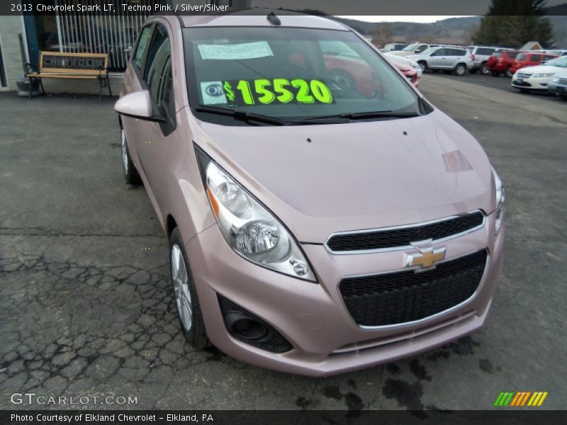 Techno Pink / Silver/Silver 2013 Chevrolet Spark LT