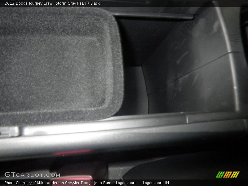 Storm Gray Pearl / Black 2013 Dodge Journey Crew