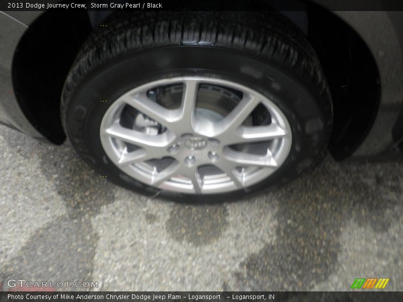Storm Gray Pearl / Black 2013 Dodge Journey Crew