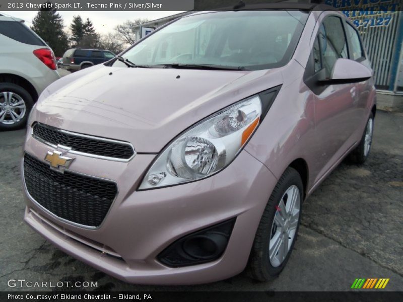 Techno Pink / Silver/Silver 2013 Chevrolet Spark LT