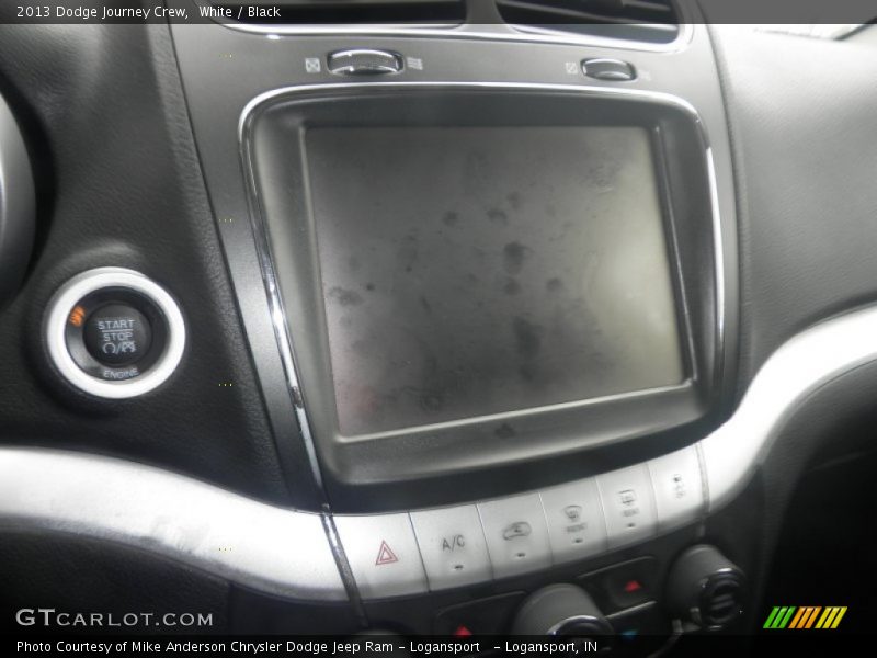 White / Black 2013 Dodge Journey Crew