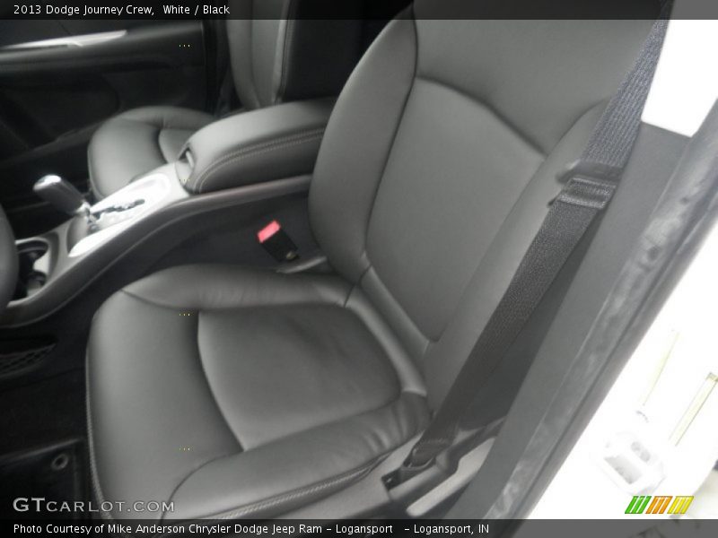 White / Black 2013 Dodge Journey Crew