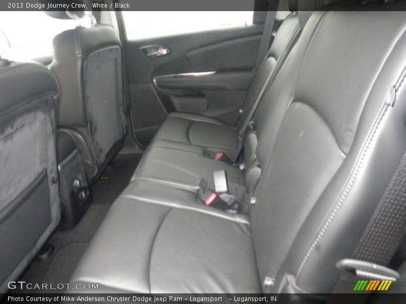 White / Black 2013 Dodge Journey Crew