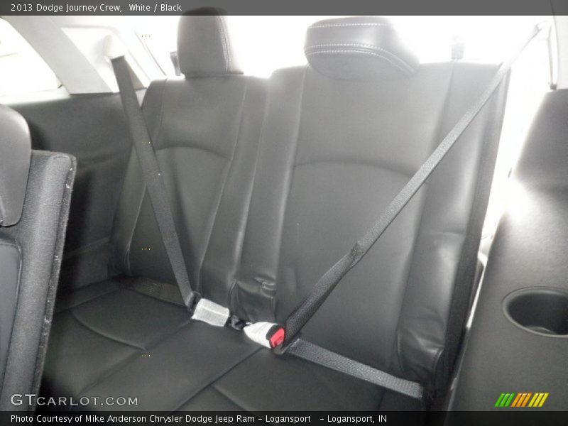 White / Black 2013 Dodge Journey Crew