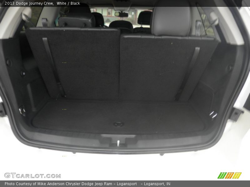White / Black 2013 Dodge Journey Crew