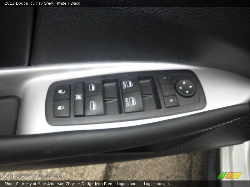 White / Black 2013 Dodge Journey Crew