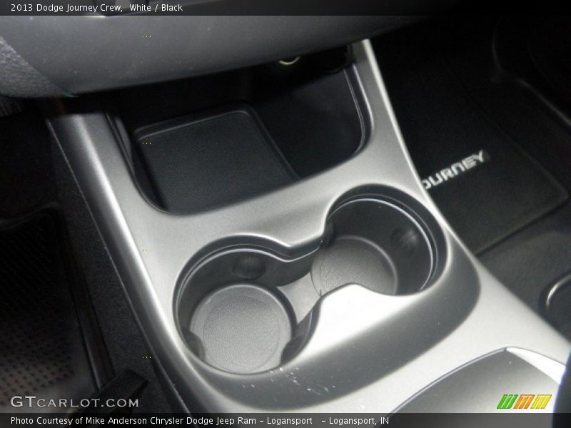 White / Black 2013 Dodge Journey Crew