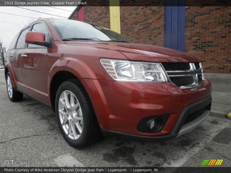 Copper Pearl / Black 2013 Dodge Journey Crew