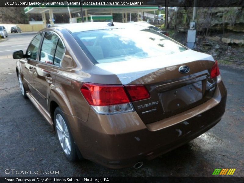 Caramel Bronze Pearl / Warm Ivory Leather 2013 Subaru Legacy 2.5i Limited