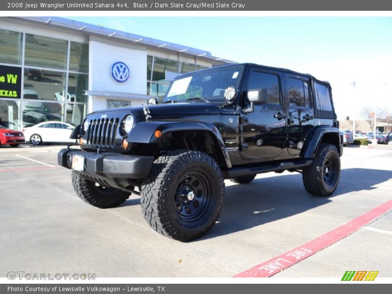 Black / Dark Slate Gray/Med Slate Gray 2008 Jeep Wrangler Unlimited Sahara 4x4