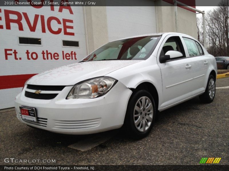 Summit White / Gray 2010 Chevrolet Cobalt LT Sedan